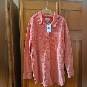 Pink men's vintage inspired button down shirt